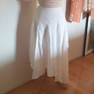 Soft Surroundings White Flowing Skirt